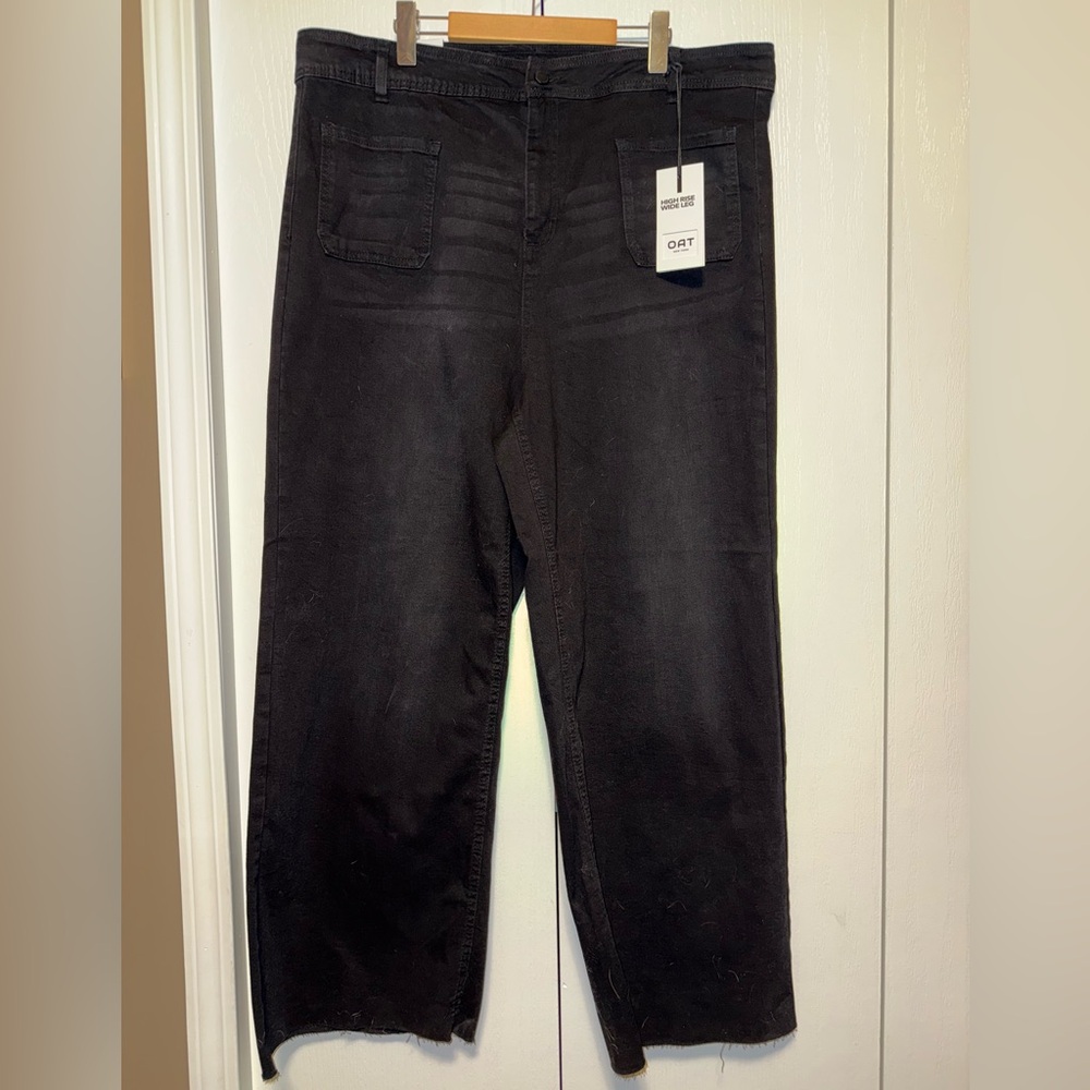 Oat New York Brand New High Waist Wide Leg Jeans